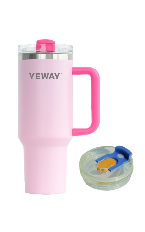 Eco friendly reusable 40oz stainless steel tumbler for sustainable wholesale drinkware collections